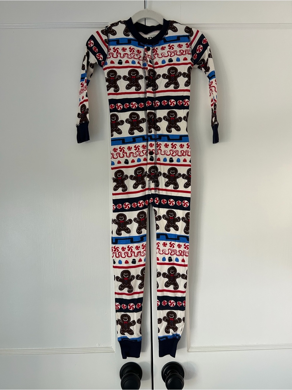 Lazy One Sweet Cheeks Kid Christmas Onesie Flapjack Pajamas Size 4T NWT